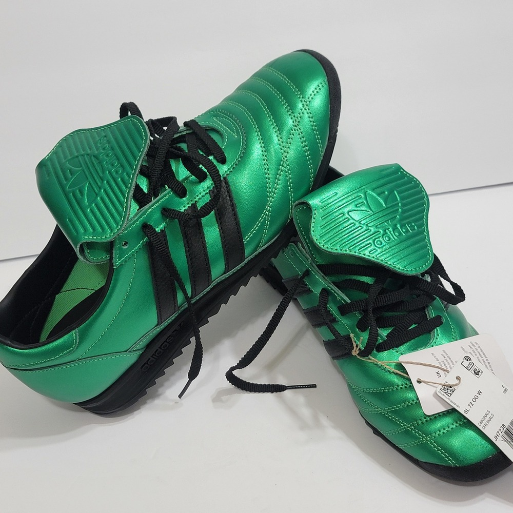 adidas Metallic Green & Black Athletic Shoes NWT